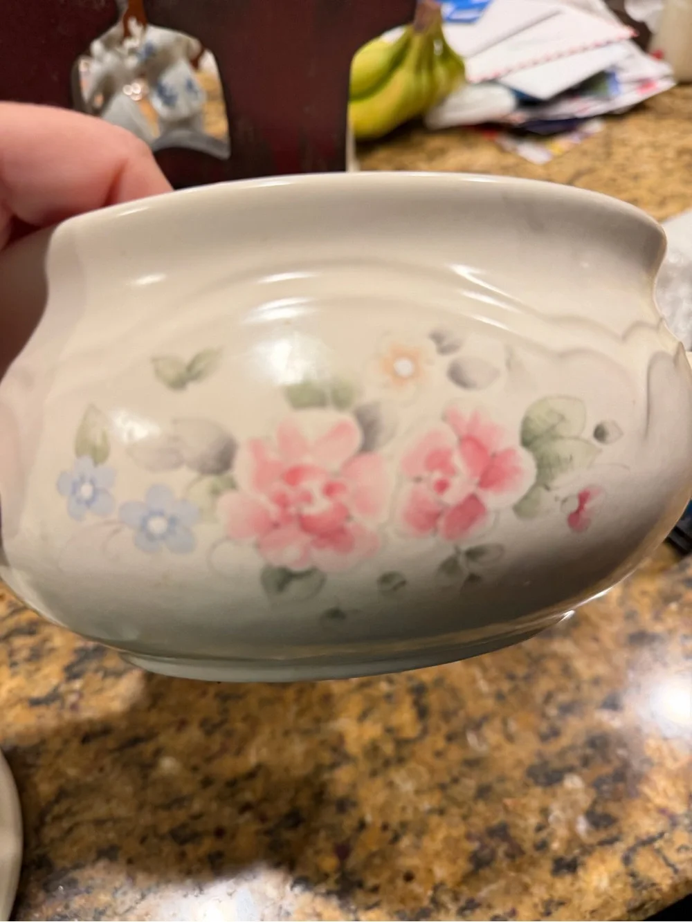 Pfaltzgraff Tea Rose 2 Qt Covered Casserole Dish #315 Vintage Floral USA